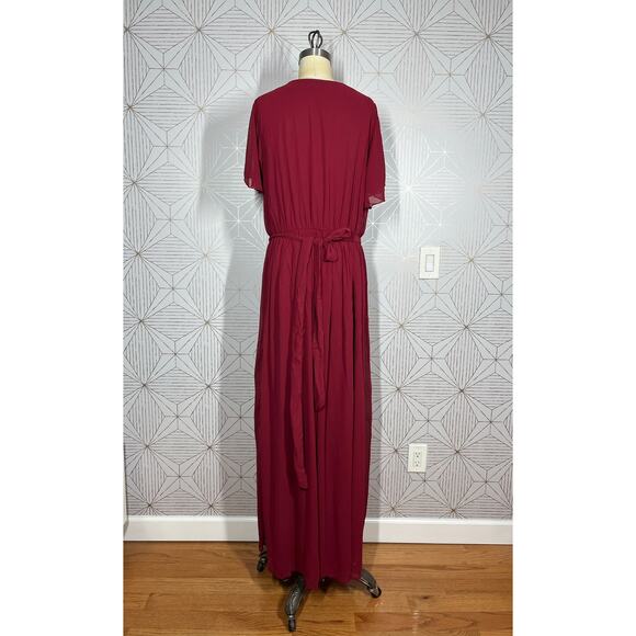 NWT Baltic Born Kristina Brick Ruffle Maxi Dress Burnt Sz XXXL $127 - Picture 4 of 7